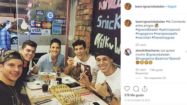 Instagram: Mario Hart con sus amigos