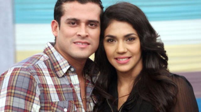 Christian Domínguez y Vania Bludau