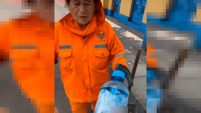 Los ciudadanos saludaron y valoraron tan importante trabajo que realizan. (Captura: TikTok) Los ciudadanos saludaron y valoraron tan importante trabajo que realizan. (Captura: TikTok)