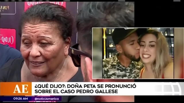 Doña Peta defiende a Pedro Gallese.