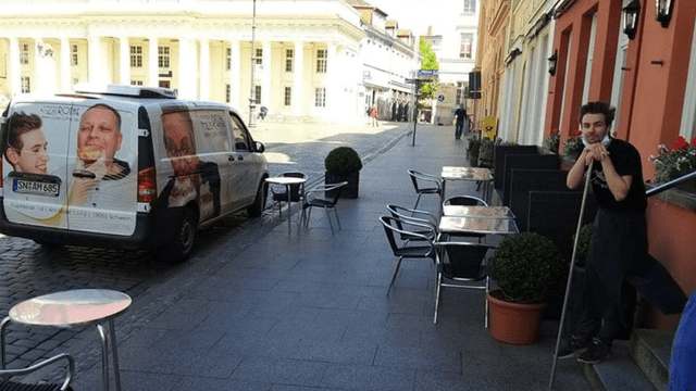 Vista del Café y Pastelería Rothe durante el periodo de aislamiento social. (Foto: Facebook)