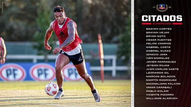 El peruano Gabriel Costa figura en la lista de convocados del Cacique. Foto: Colo Colo