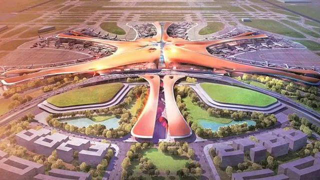 El aeropuerto más grande del mundo tendrá capacidad para albergar a más de 100 millones de pasajeros. Foto: EFE. El aeropuerto más grande del mundo tendrá capacidad para albergar a más de 100 millones de pasajeros. Foto: EFE.