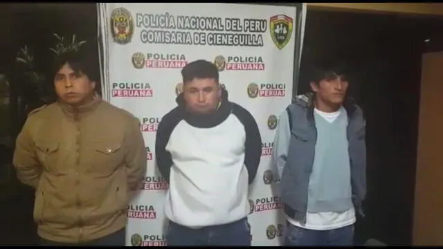 Capturan a 3 delincuentes que salieron de 'cacería' en Cieneguilla