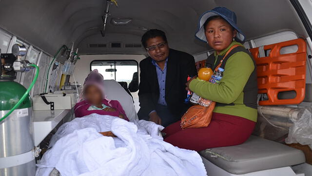 Puno: Trasladan a Lima a niña con quiste pulmonar para salvar su vida [VIDEO]