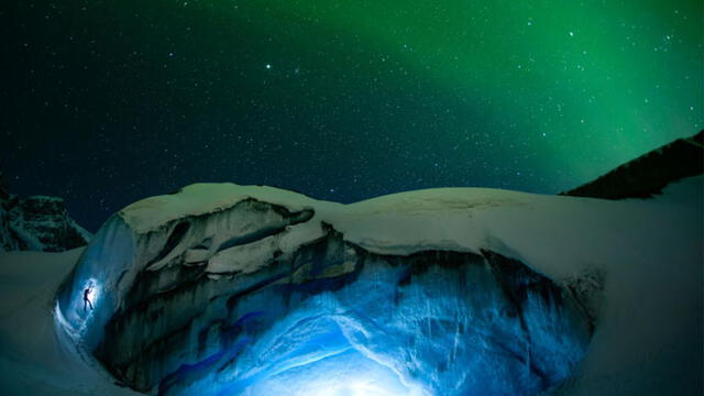 Aurora boreal en Alberta, Canadá. Foto: Paul Zizka