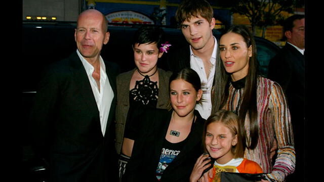 Demi Moore, Ashton Kutcher y Bruce Willis