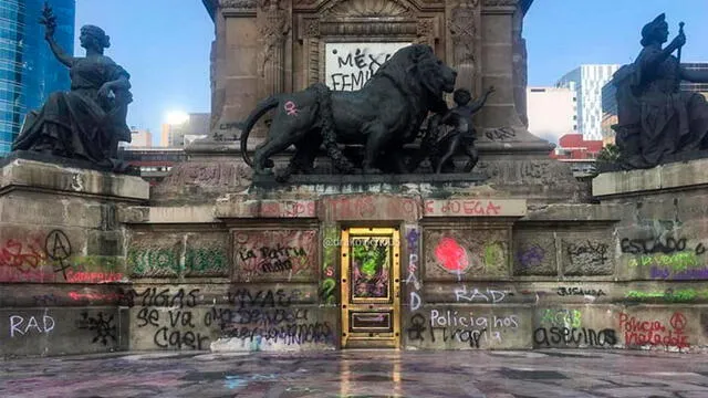 Ángel de la Independencia en México. Foto: redes sociales.