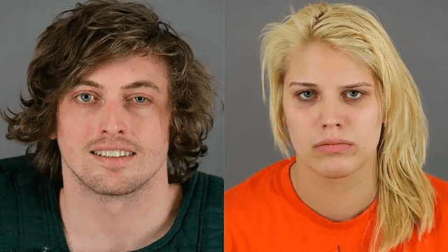 Austin Schroeder y Kaitlin Geiger quedaron en libertad tras el pago de su fianza. (Foto: composición)