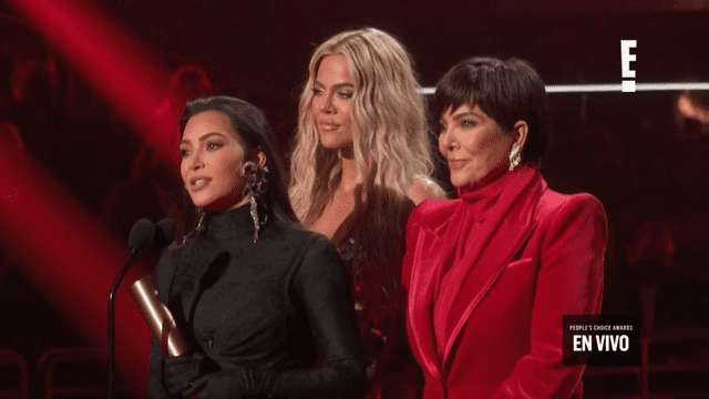 Keeping up with the Kardashians gana el People's Choice Awards como Reality show del año. Foto: captura de pantalla