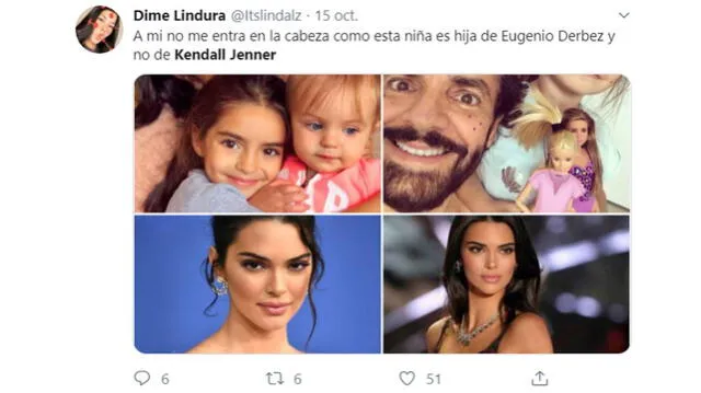 El parecido de Kendall Jenner con hija de Eugenio Derbez causa revuelo