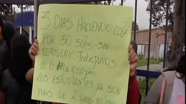 San Juan de Lurigancho: empadronadores hacen largas colas por el pago de 50 soles [VIDEO]