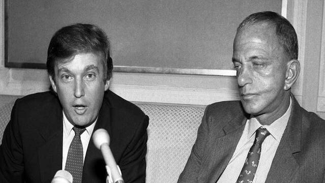 El abogado Cohn mintió en su carrera como abogado y sobre su enfermedad. Foto: Donald Trump y Roy Cohn (Difusión).