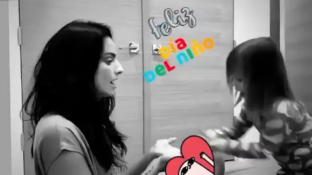 Aislinn Derbez compartió las tiernas escenas en sus historias de Instagram. Aislinn Derbez compartió las tiernas escenas en sus historias de Instagram.