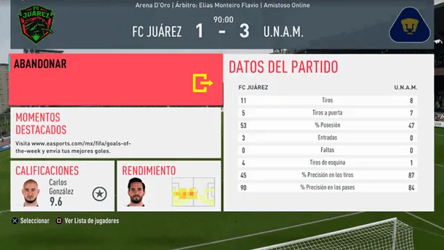 Pumas vs. FC Juárez por eLiga MX