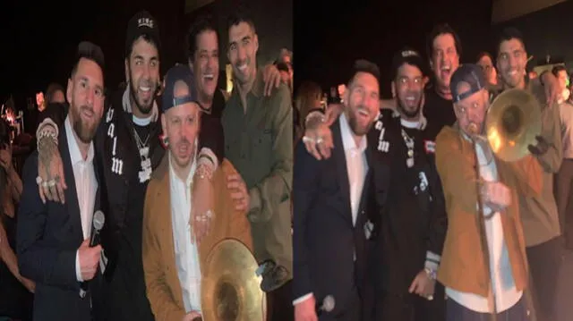 Lionel Messi, Anuel AA, Residente, Carlos Vives y Luis Suárez