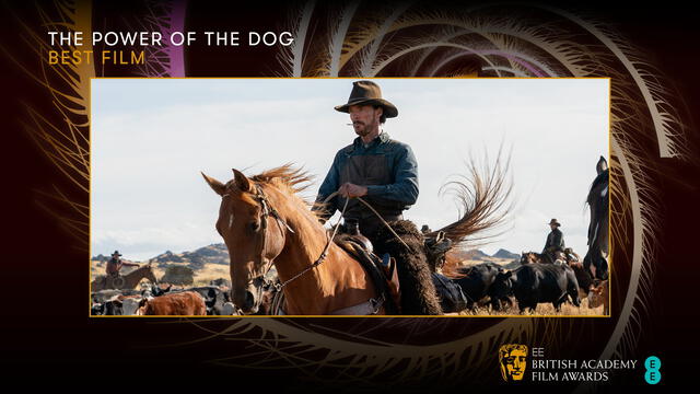 "El poder del perro" gana estatuilla coo mejor película en los Premios BAFTA. Foto: BAFTA