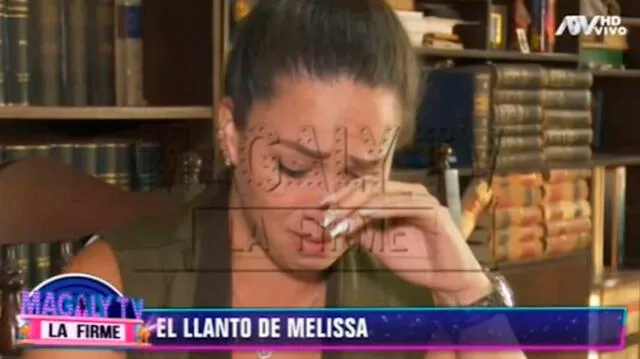 Melissa Klug llora en entrevista para "Magaly TV, la firme"