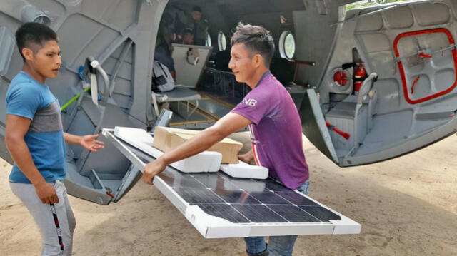FAP traslada refrigeradoras y paneles solares a comunidades de Amazonas
