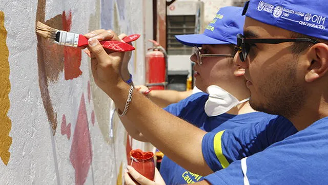 Venezolanos que viven en Perú apoyan en la remodelación de colegio [FOTOS Y VÍDEO]