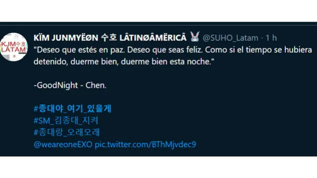 EXO-L Twitter Chen
