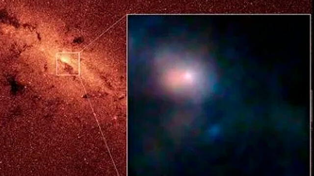 En 2012, el agujero negro del centro de la galaxia emitió un estallido notable, pero no se compara a lo observado este año. Foto: NASA.