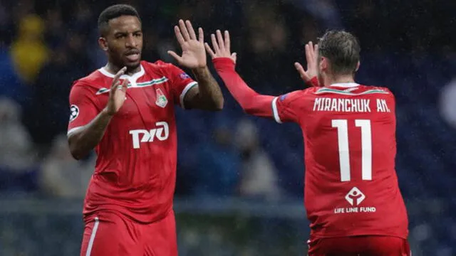 Jefferson Farfán anotó gol del honor del Lokomotiv ante Porto en Champions League [VIDEO] 