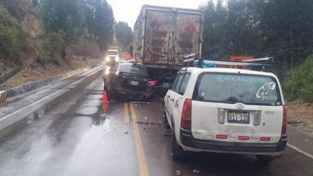 Cuatro personas se salvaron de morir en la carretera Cusco - Sicuani [FOTOS]