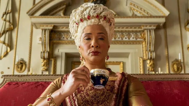 La reina Charlotte es interpretada por Golda Rosheuvel en "Bridgerton". Foto: Netflix