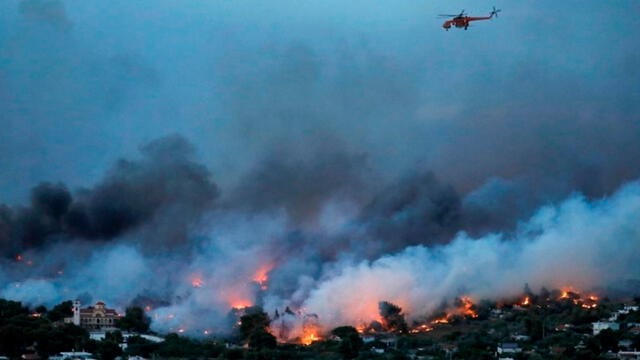 Incendio en Grecia - julio 2018