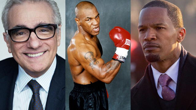 Martin Scorsese será el director del biopic de Mike Tyson, que será protagonizada por Jamie Foxx. Créditos: compoisición