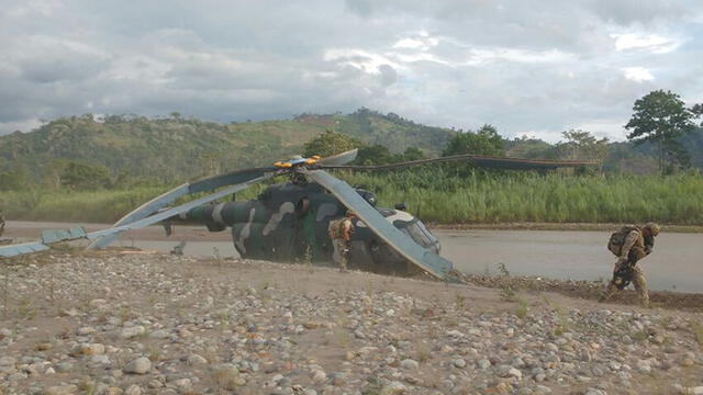 Vraem: helicóptero con 24 ocupantes realiza aterrizaje de emergencia [VIDEO]