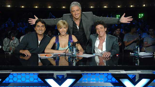 Maximiliano Guerra, Catherine Fulop, Los Nocheros y César Teruel fueron los jurados de Talento argentino. Foto: difusión