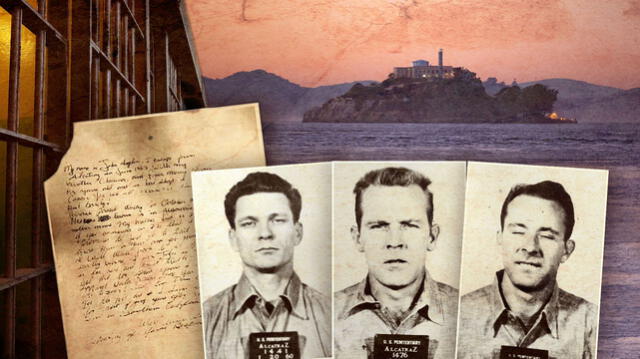 Los tres presos que lograron escapar de la indomable cárcel de Alcatraz.