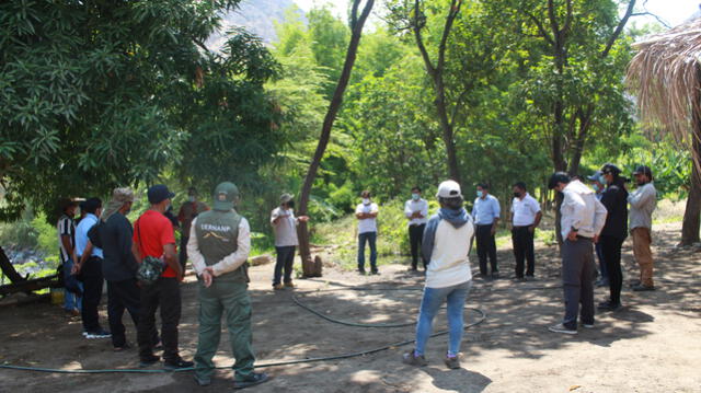 Guardaparques visitan Área de Conservación de los Bosques Tropicales del Marañón