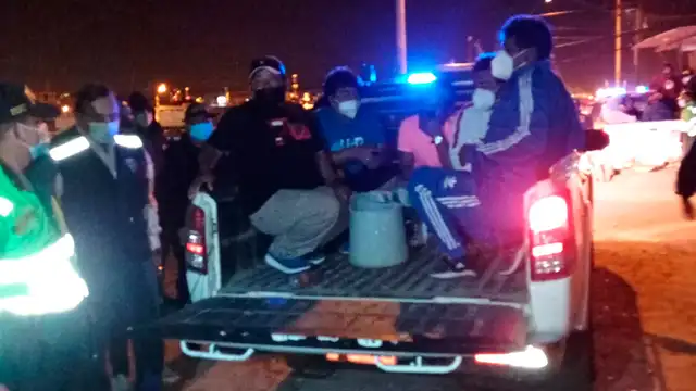 Intervenidos fueron conducidos a comisaría de Talara