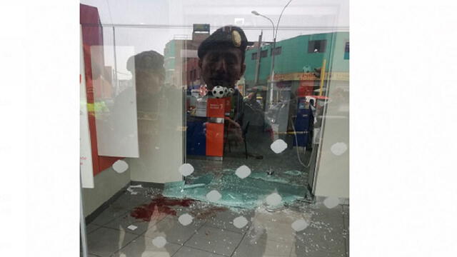 Frustran asalto en agencia bancaria en Breña [FOTOS]
