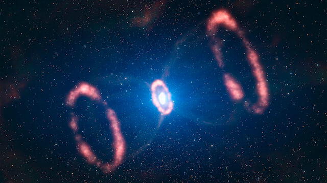 Estrella masiva convirtiéndose en una estrella de neutrones. Foto: Difusión.