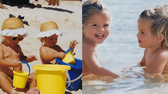 Las gemelas Victoria y Cristina Iglesias festejan su cumpleaños compartiendo imágenes de su infancia. (Foto: Instagram)