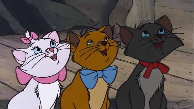 Marie, Toulouse y Berlioz. Foto: Disney