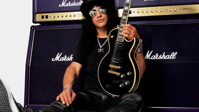 Slash, el guitarristas de Guns N’ Roses, está de cumpleaños hoy 23 de julio. Foto: NME Award al Mejor Guitarrista.