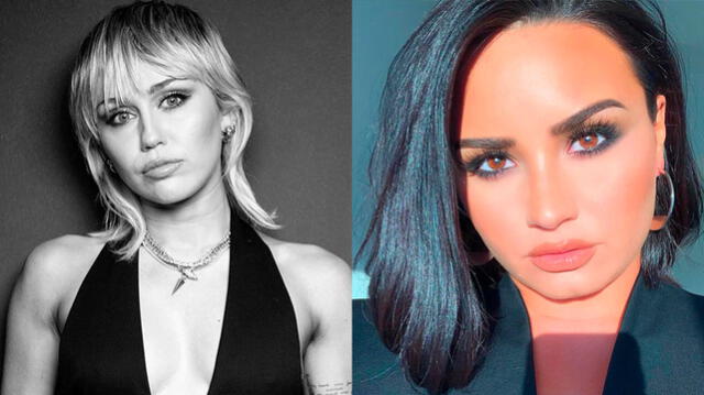 Miley Cyrus y Demi Lovato hacen trasmisión en vivo por redes sociales. Foto: Instagram