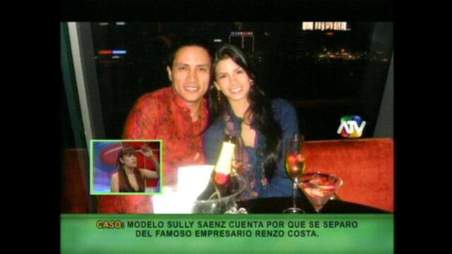 Sully Sáenz y Renzo Costa fueron esposos. Foto: captura de TV