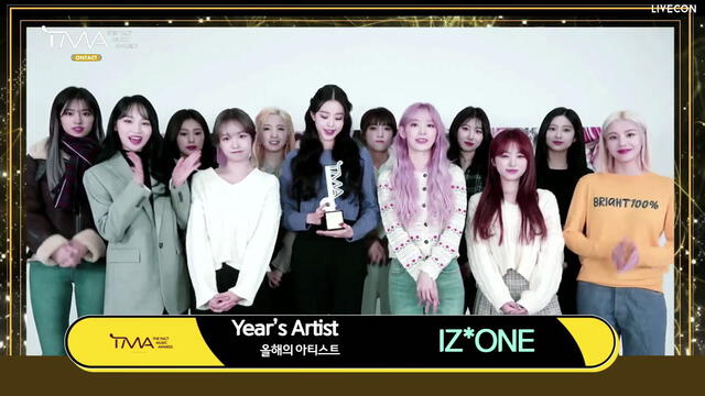 IZ*ONE en 2020 TMA The Fact Music Awards. Foto: The Fact