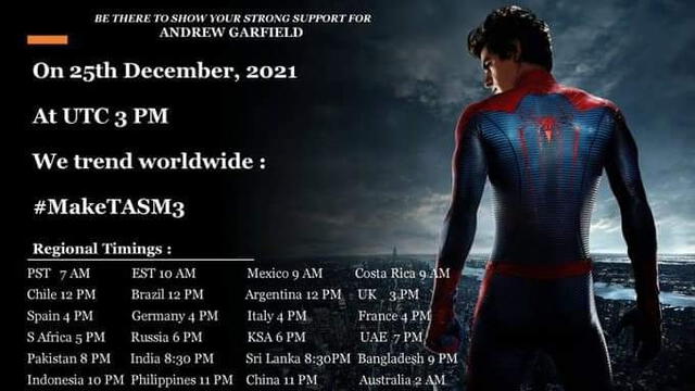 Fans piden que Sony estrene una nueva entrega de The amazing Spider-Man con Andrew Garfield. Foto: Difusión