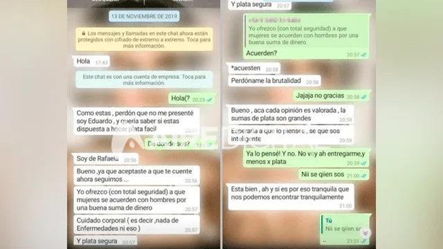 proxeneta buscaba menores de edad por whatsapp para prostituirlas