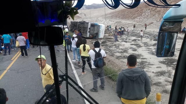 Accidente se registró este lunes en kilómetro 48 de la carretera de ingreso a Arequipa.