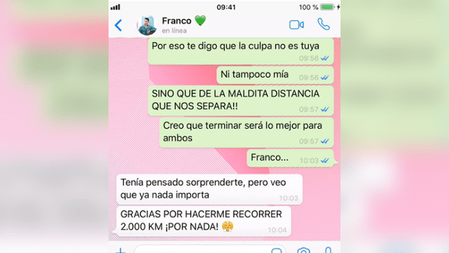 WhatsApp: novia toma tajante decisión para finiquitar con relación a distancia, sin imaginar lo que ocurriría [VIDEO]