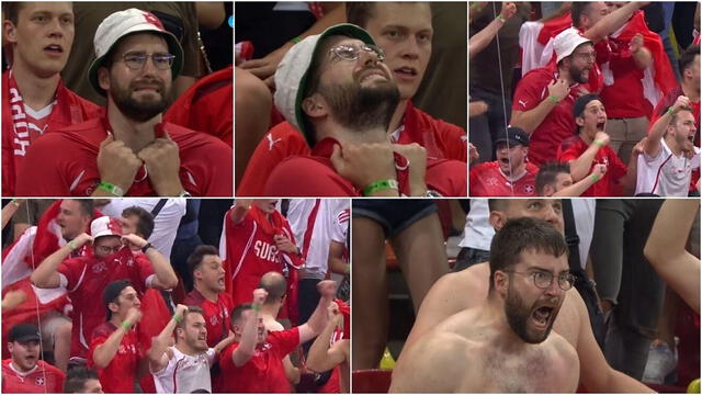 Hincha de Suiza se volvió viral por su reacción tras el empate de su equipo