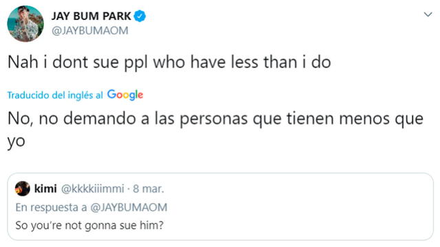 Jay Park en Twitter